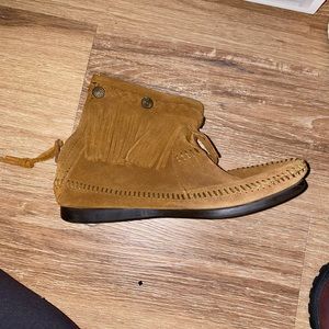 Minnetonka ankle moccasin booties